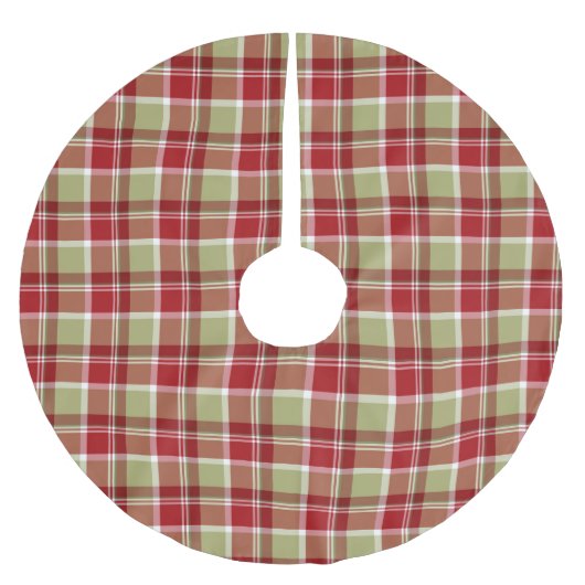 KERST ROOD & GROEN PLAID PATROON KERSTBOOM ROK (Voorkant)