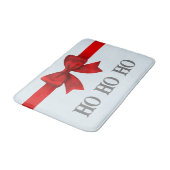 Kerst rood lint Ho Ho Ho Badmat (Gekanteld)