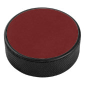 Kerst rood, massief rood, diep rood, effen rood hockey puck (3/4)