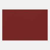 Kerst rood, massief rood, diep rood, effen rood inpakpapier vel (Voorkant 3)