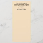 Kerst rood mideeuw retro bomen feestelijk menu (Achterkant)