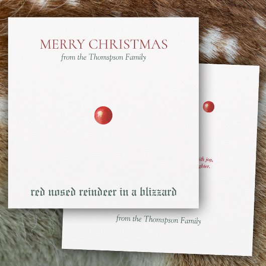 Kerst Rood Neus Rendier Grappig Humorous