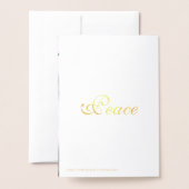 Kerst Rood Ornament Ball Gold Foil Kaart (Met envelop)