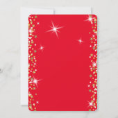 Kerst Rood ornament diamanten, sneeuwvlokken Kaart (Achterkant)