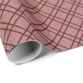 Kerst Rood Plaid Tartan Argyle Wrapping Papier (Rol Hoek)