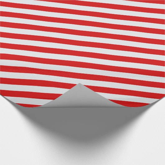 Kerst Rood Snoep Stripe Cadeaupapier (Hoek)