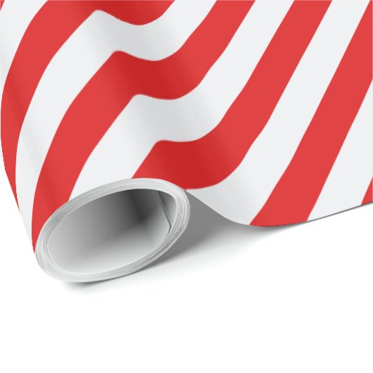 Kerst Rood Snoep Stripe Cadeaupapier (Rol Hoek)