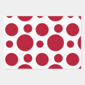 Kerst Rood & Wit 3 Cartoon Classic Patterns Inpakpapier Vel (Voorkant 2)