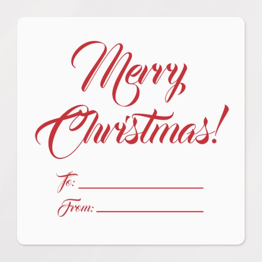 Kerst rood wit aan van blanco manuscript elegant labels (Design 2)