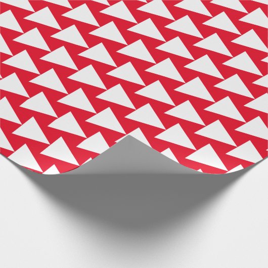 Kerst Rood Wit Abstract Cadeaupapier (Hoek)