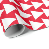 Kerst Rood Wit Abstract Cadeaupapier (Rol Hoek)