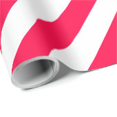 Kerst  Rood Wit Gestreept Classic Cadeaupapier (Rol Hoek)