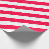 Kerst  Rood Wit Gestreept Classic Cadeaupapier (Hoek)
