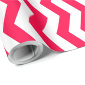 Kerst Rood Wit Gestreept Nostalgische Sjabloon Cadeaupapier (Rol Hoek)