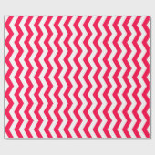 Kerst Rood Wit Gestreept Nostalgische Sjabloon Cadeaupapier (Vlak)