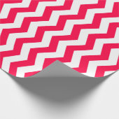 Kerst Rood Wit Gestreept Nostalgische Sjabloon Cadeaupapier (Hoek)