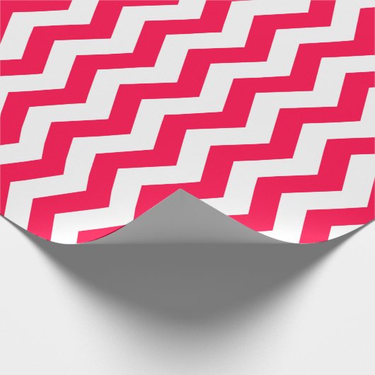 Kerst Rood Wit Gestreept Nostalgische Sjabloon Cadeaupapier (Hoek)