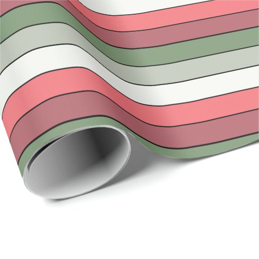 Kerst Rood Wit Groen Kleur op getextureerd papier (Rol Hoek)