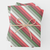 Kerst Rood Wit Groen Kleur op getextureerd papier Inpakpapier Vel (In situ)