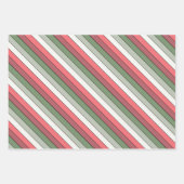 Kerst Rood Wit Groen Kleur op getextureerd papier Inpakpapier Vel (Voorkant)