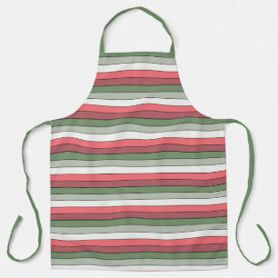 Kerst Rood Wit Groen Kleur op getextureerd papier Schort