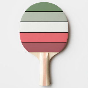 Kerst Rood Wit Groen Kleur op getextureerd papier Tafeltennisbatje