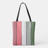 Kerst Rood Wit Groen Kleur op getextureerd papier Tote Bag (Achterkant)