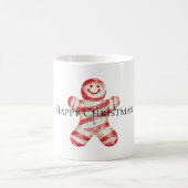 Kerst Rood Wit Pepermunt Gingerbread Cookie Magische Mok (Center)