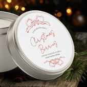 Kerst Rood & Wit Winter Kaars Product Label