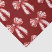 Kerst Rood Witte Pepermunt Bogen Tissuepapier (Detail)