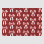 Kerst Rood Witte Pepermunt Bogen Tissuepapier (Voorkant)