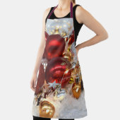 Kerst Rood & Zilver Decor Ballen Schort (Insitu)