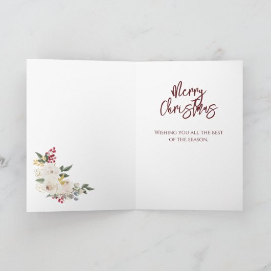 kerst Roos dochter zoon in wet Feestdagen Kaart (Binnen)