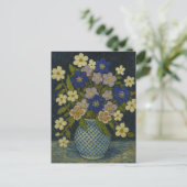 Kerst Roos, Dogwood en Hepatica Briefkaart (Staand voorkant)