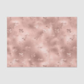 Kerst Roos Gold Holly verliest patroonpatronen Tissuepapier (Voorkant)