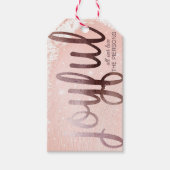 Kerst Roos Gold Joyful Cadeaulabel (Voorkant)