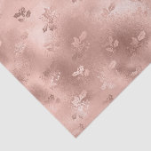 Kerst Roos Goud Hulst Bladeren Patroon Tissuepapier (Detail)