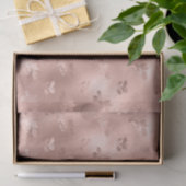 Kerst Roos Goud Hulst Bladeren Patroon Tissuepapier (Geschenk)