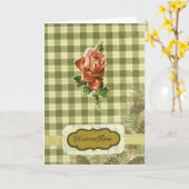 Kerst Roos Kerst Kaart (Gele Bloem)