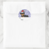 Kerst Rottweiler Cadeau Labels (Tas)