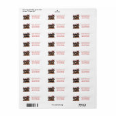 Kerst Rottweiler Dog Santa Etiket (Full Sheet)
