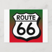 Kerst Route 66 Schild Feestdagenkaart (Voorkant)