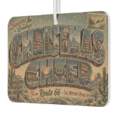 Kerst Route 66 Woestijn Reis Auto Luchtverfrisser (Links)