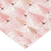 Kerst Roze Bomen Doek Tafelloper (Hoek)