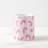 Kerst Roze Candycanes Patroon Koffiemok (Center)