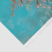 Kerst Roze Franse Poedel Portret Decoupage Tissuepapier (Detail)