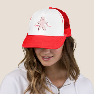Kerst Roze Gingerspeculaas Vrouw Trucker Pet