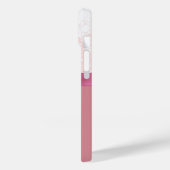 Kerst Roze Glitter Sneeuwvlok Lint Diamant Case-Mate iPhone Case (Achterkant / Links)