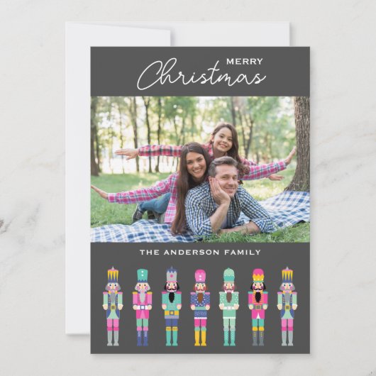 KERST ROZE NOTENKRAKER FOTO WENSKAART KAART (Voorkant)