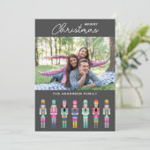 KERST ROZE NOTENKRAKER FOTO WENSKAART KAART (Staand voorkant)